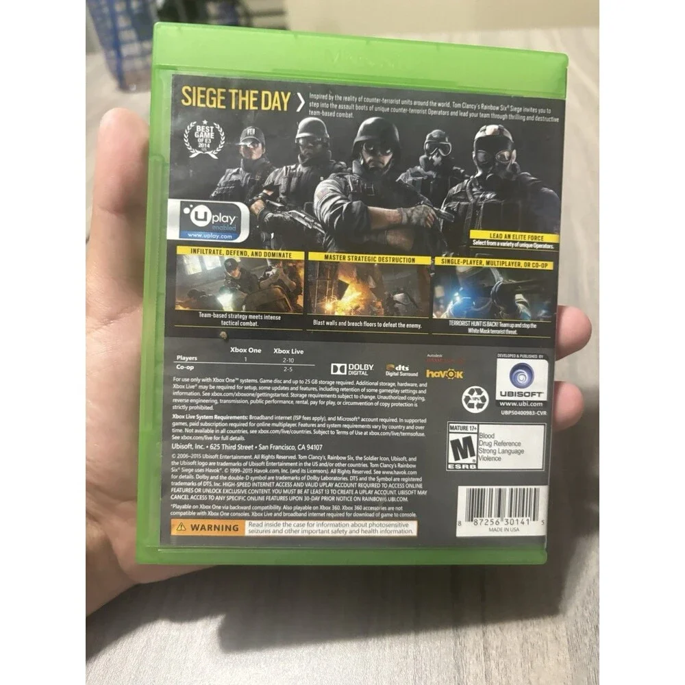 Tom Clancy's Rainbow Six Siege (Xbox One, 2015)
